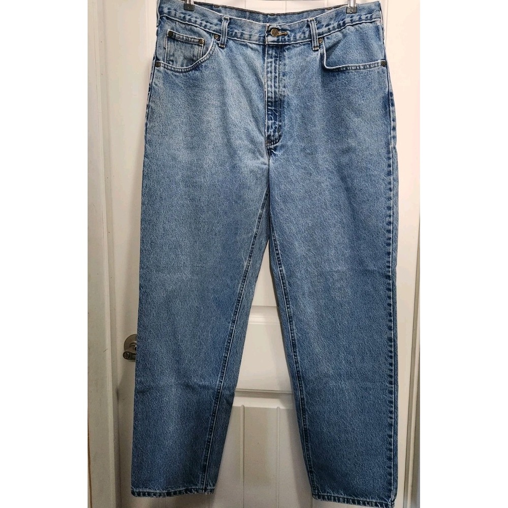 Carhartt B17-DST Relaxed Fit Tapered Leg Jeans Blue Stonewash 40x34 Mens